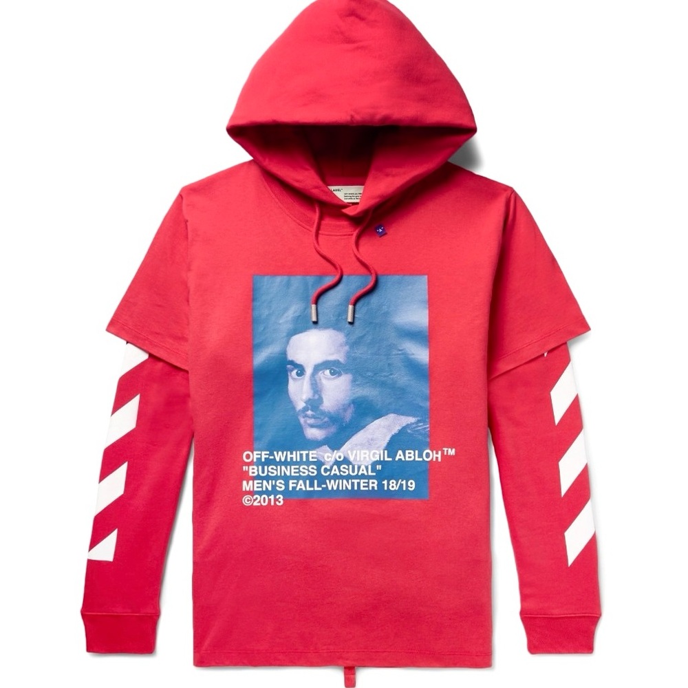 OFF WHITE BERNINI HOODIE RED